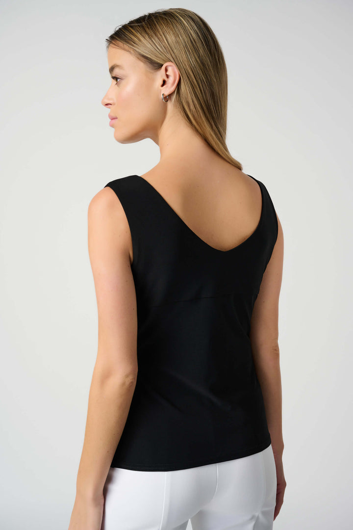 Classic V neck Camisole - Black 201546