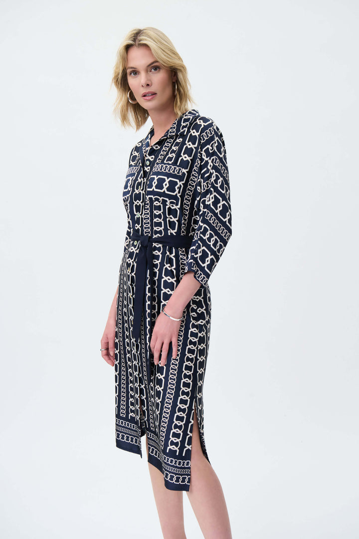 Hamptons Chain Dress - Midnight Blue 231288