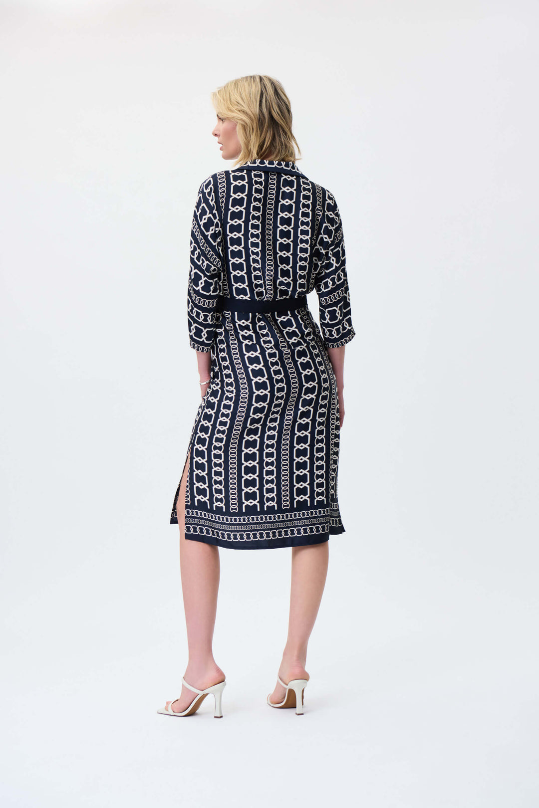 Hamptons Chain Dress - Midnight Blue 231288