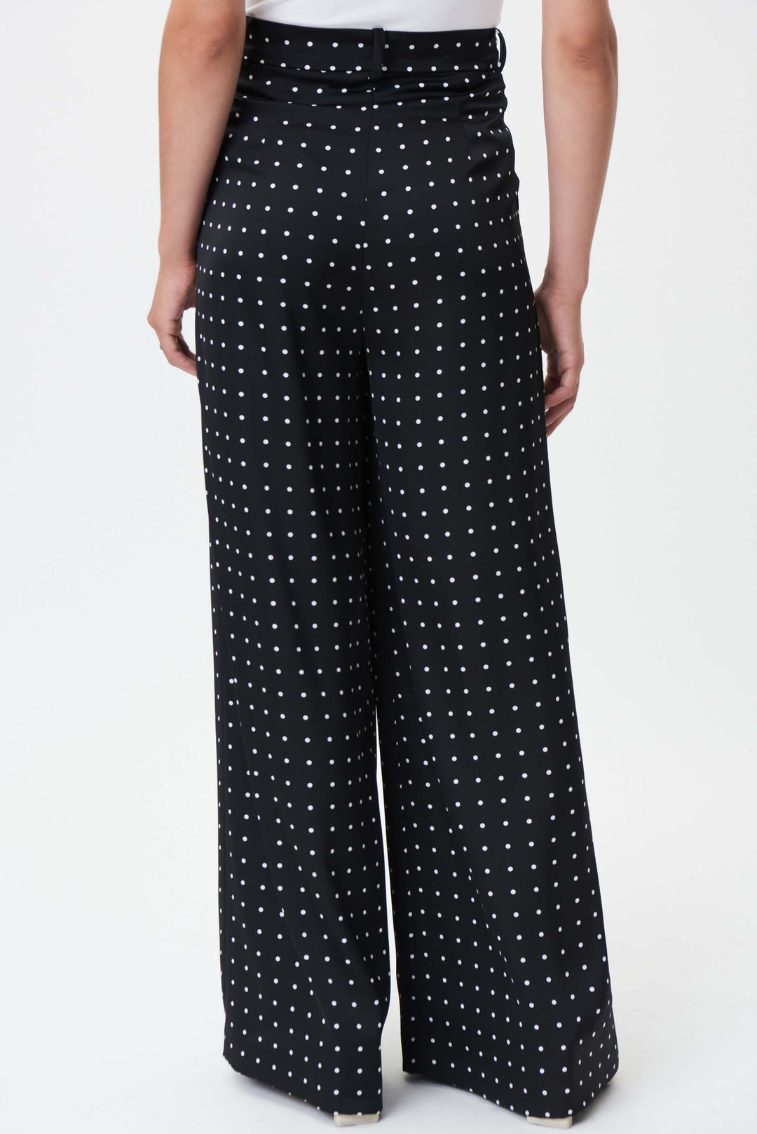 Arizona Muse Satin Wide Leg Pant - Black 232084