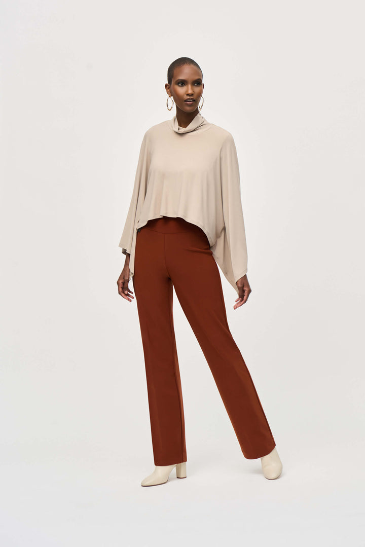 Second Nature Basic Wide Leg Pull On  Pant - Cinnamon 233277F24