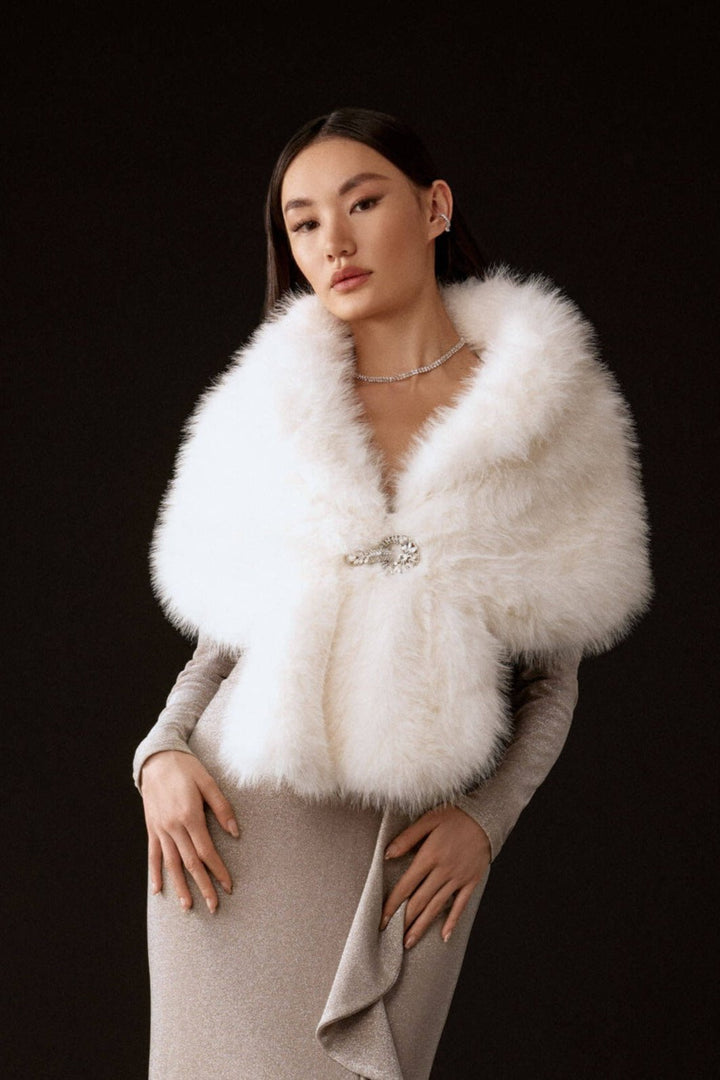 Faux Fur Cape 233796F24