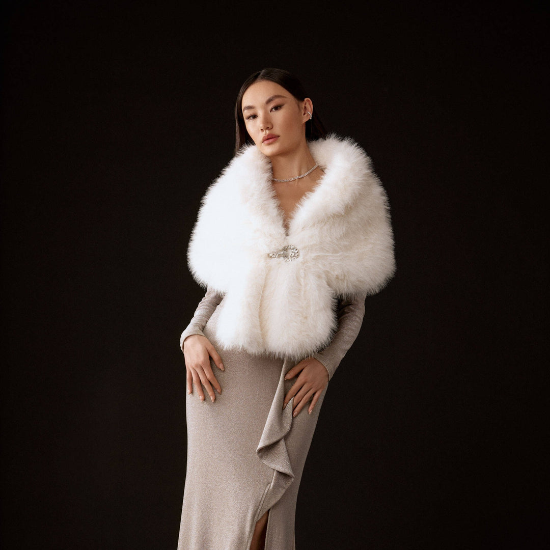 Faux Fur Cape 233796F24