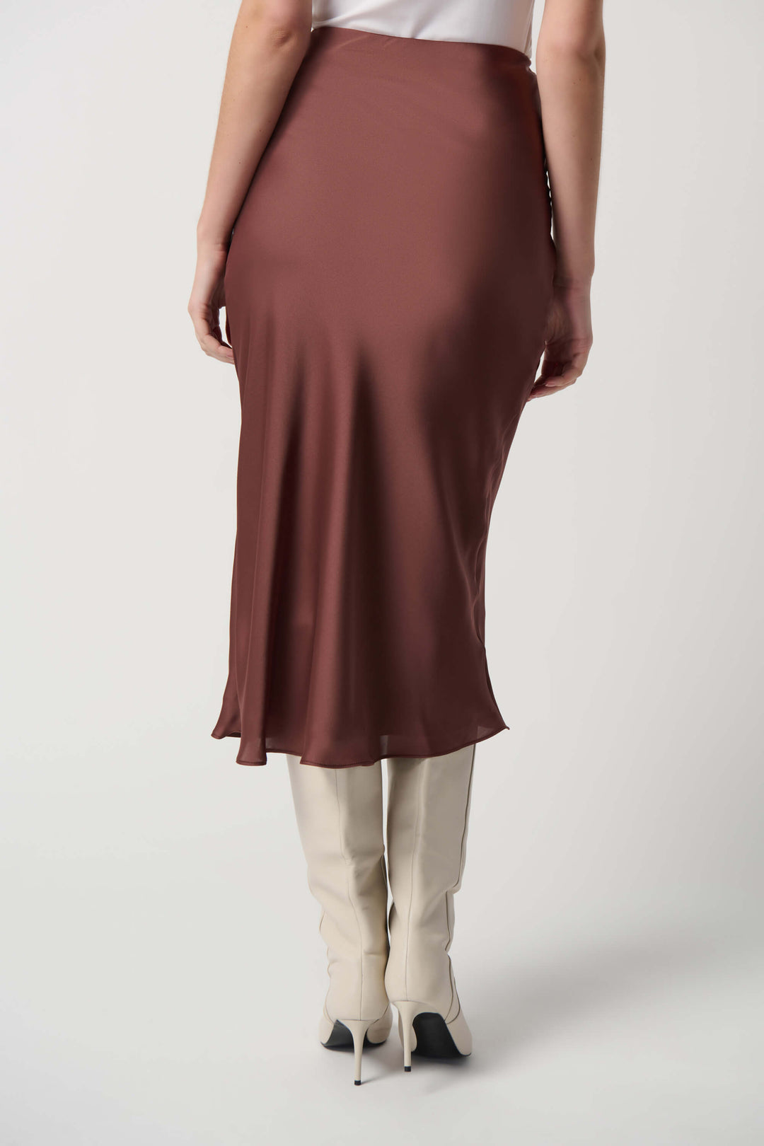 Down To Earth Bias Cut Skirt - Toffee 234109