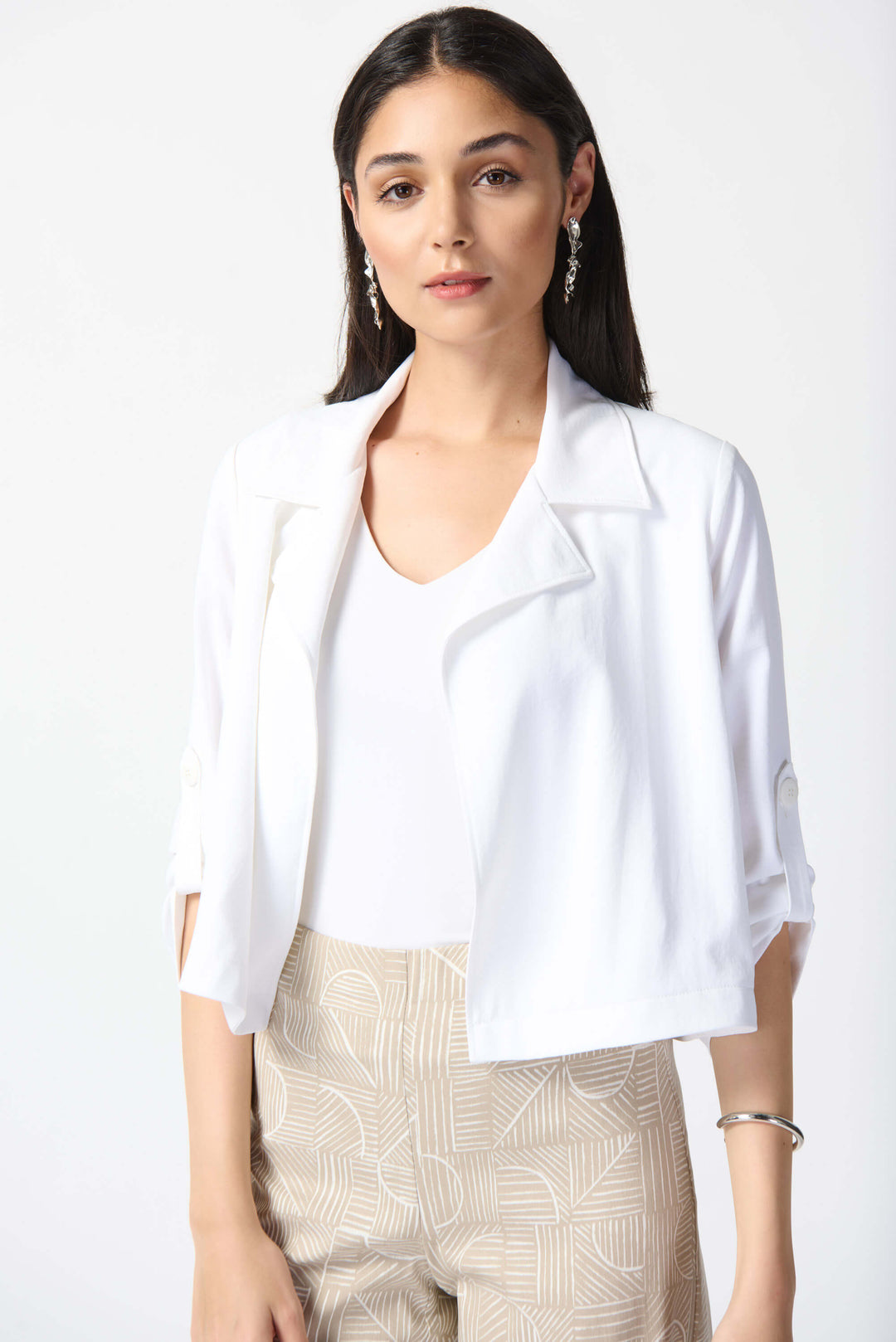 Casablanca Woven Boxy Cover Up - Vanilla 242059