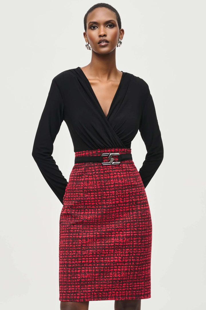 Queen of Scots Jacquard Kit Plaid Sheath Dress 243060