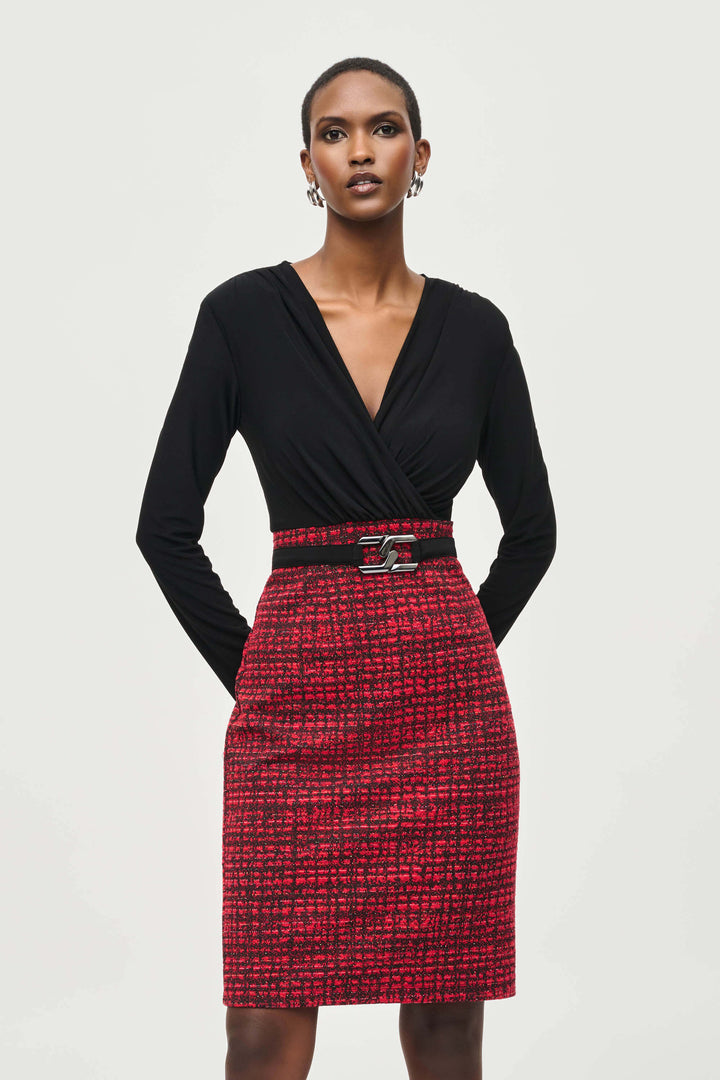 Queen of Scots Jacquard Kit Plaid Sheath Dress 243060