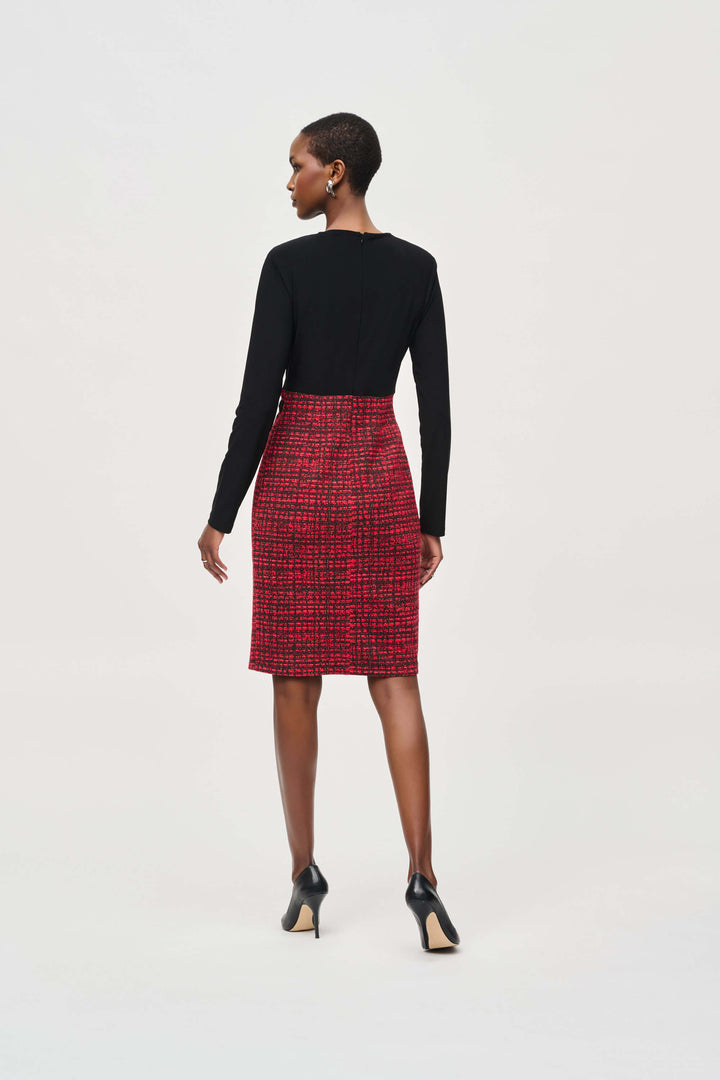 Queen of Scots Jacquard Kit Plaid Sheath Dress 243060