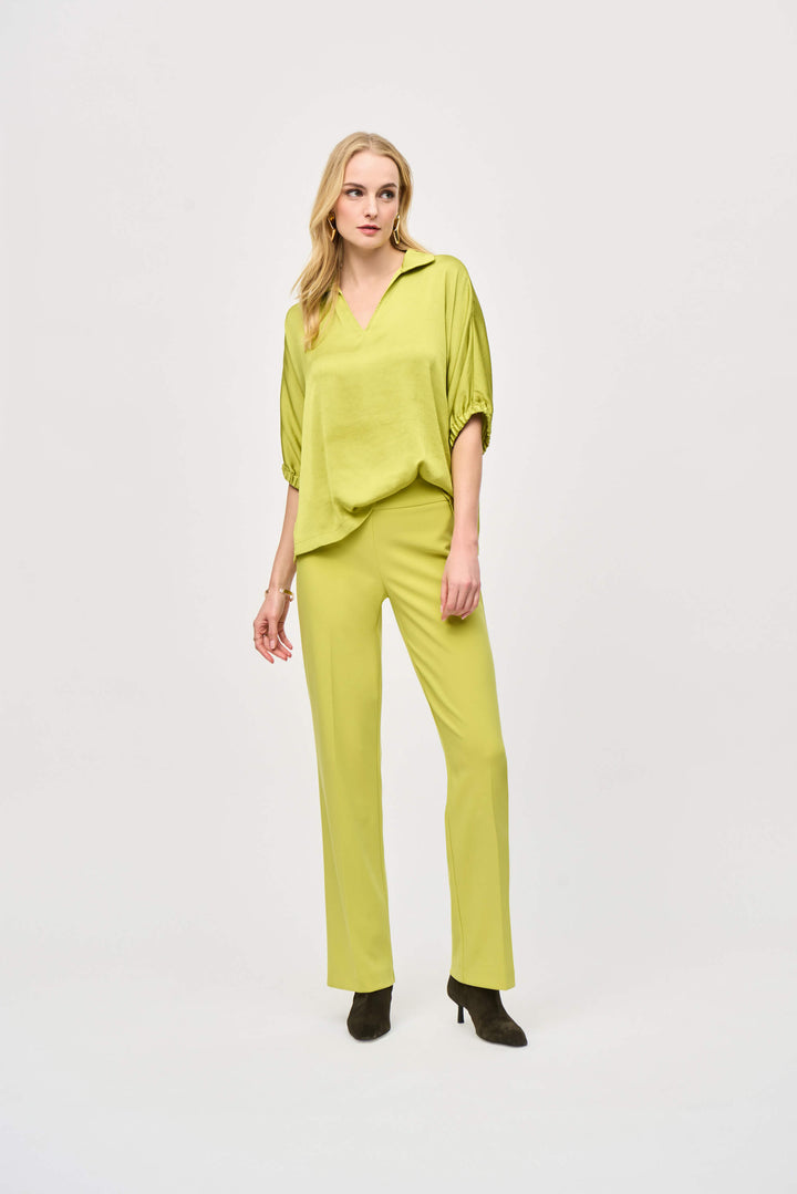 Urban Safari Satin Boxy Top - Wasabi 243183