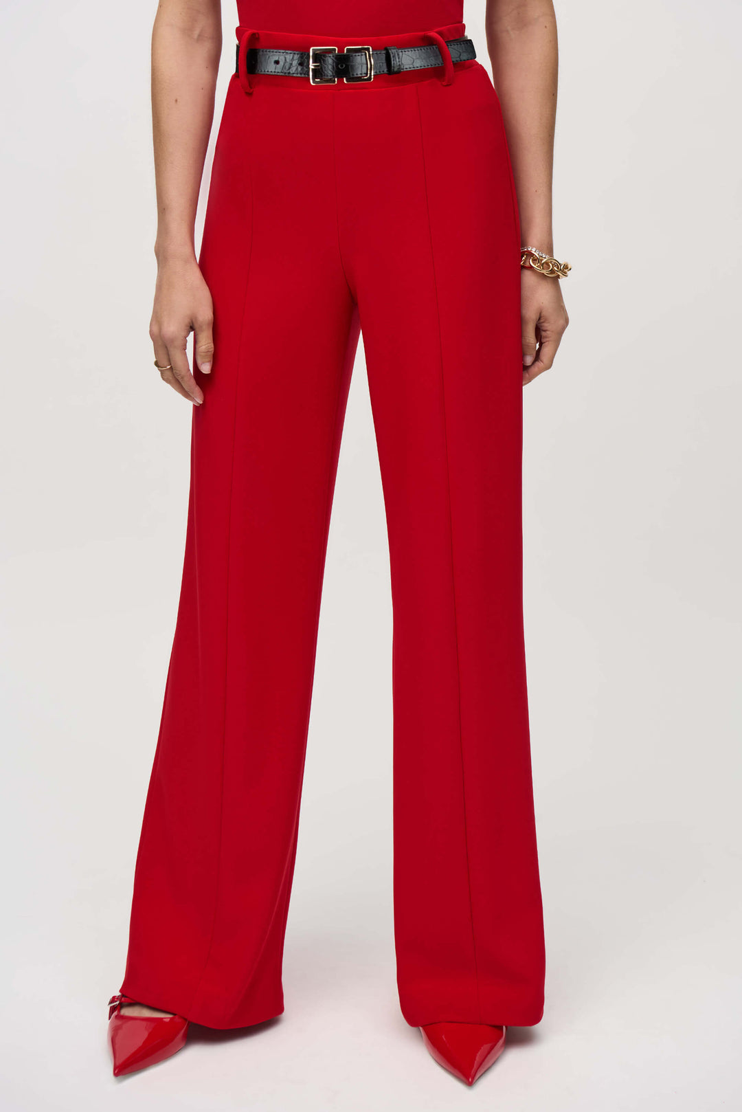 La Vie En Rose Belted Wide Leg Pants 244093