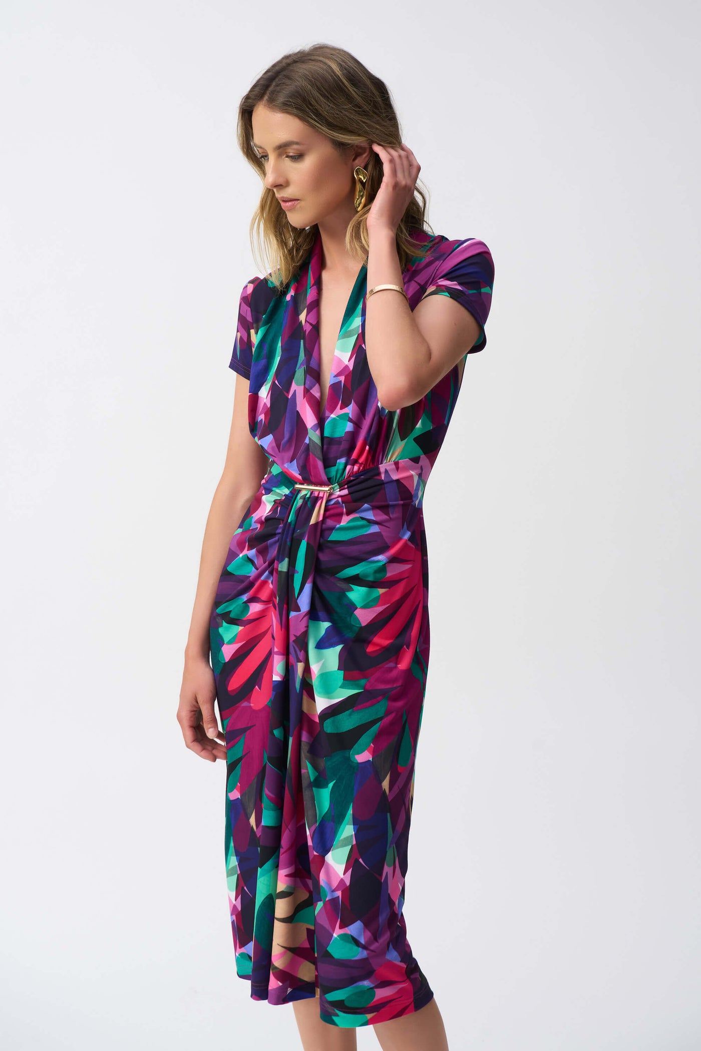 Paradise Cove Tropical Print Wrap 251042