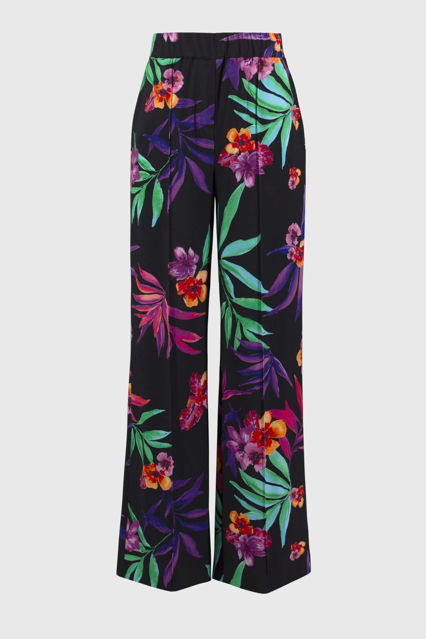 Paradise Cove Tropical Print Wide Leg Pant 251056