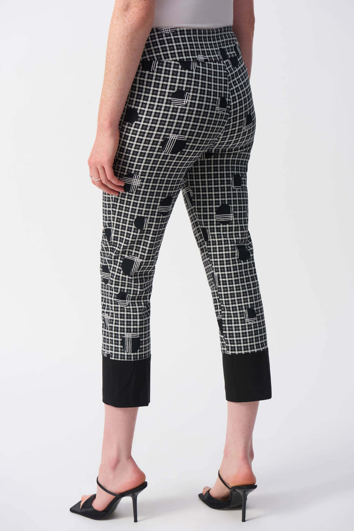 Millennium Plaid and Dot Print Crop Pant 251210