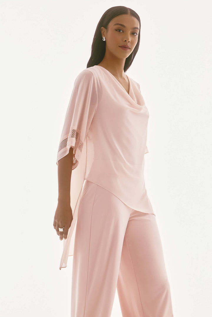 Chiffon Signature Asymmetrical Layered Top 251740