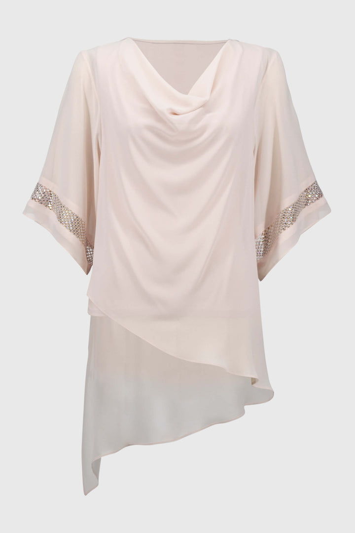 Chiffon Signature Asymmetrical Layered Top 251740