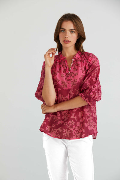 Maya Top - Raspberry