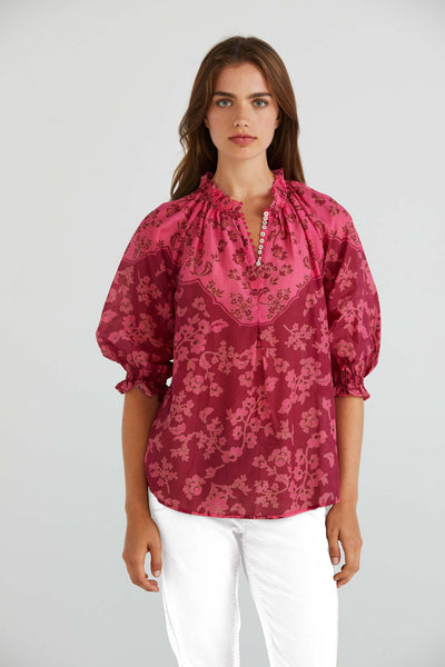 Maya Top - Raspberry