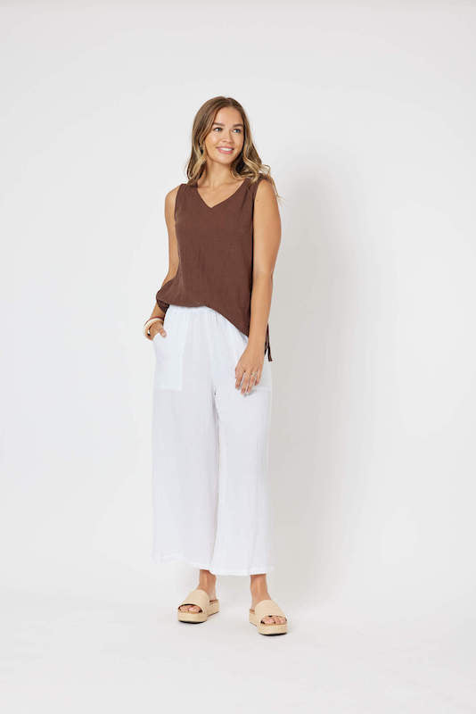 Byron Textured Pant - White