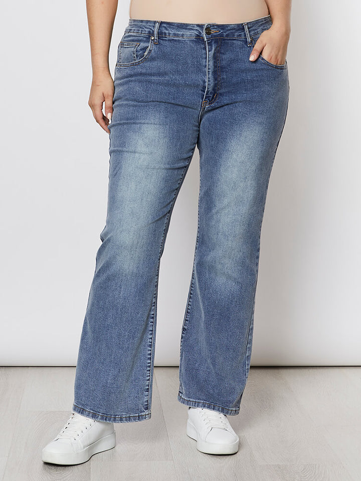 Vicki Bootcut Jean Black/Denim