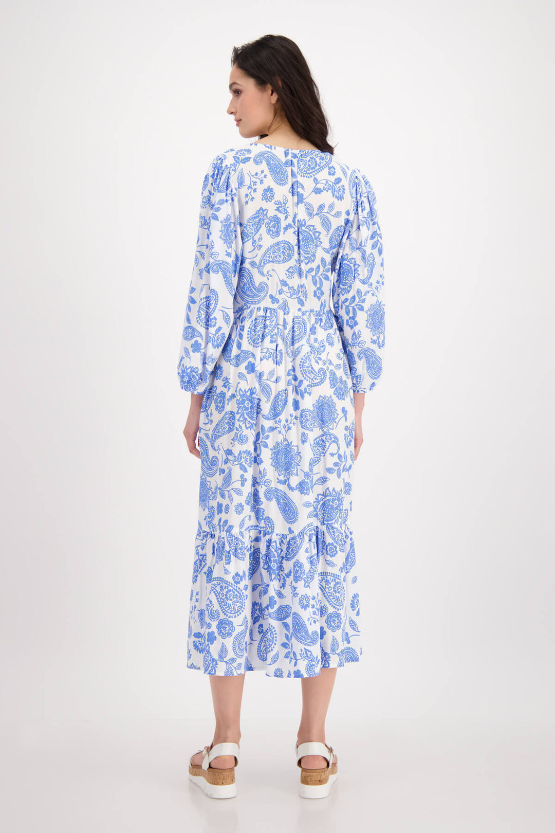 Maxi Paisley Dress - Sea Breeze