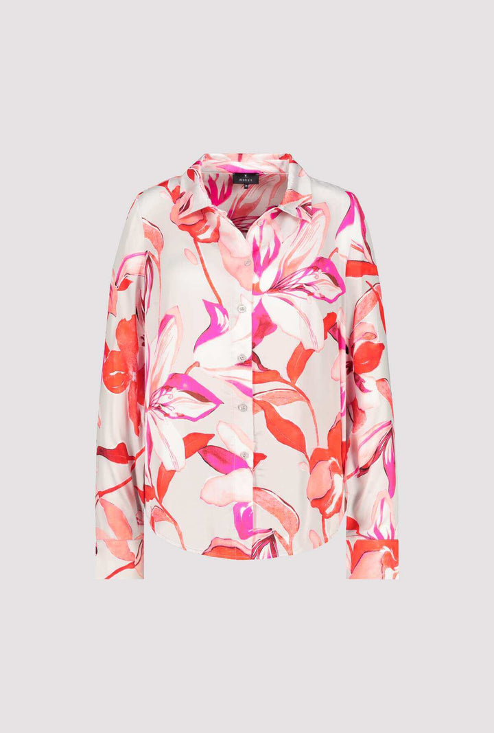 Palm Flower Print Shirt