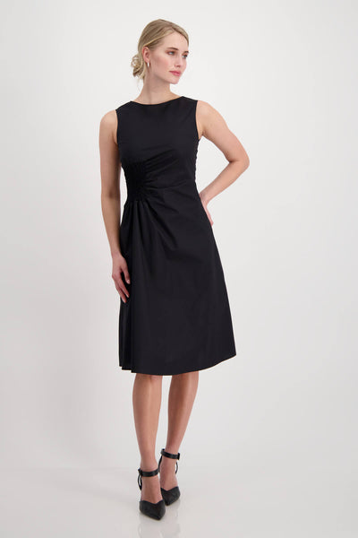 Side Gather Midi Dress