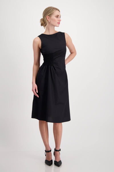 Side Gather Midi Dress