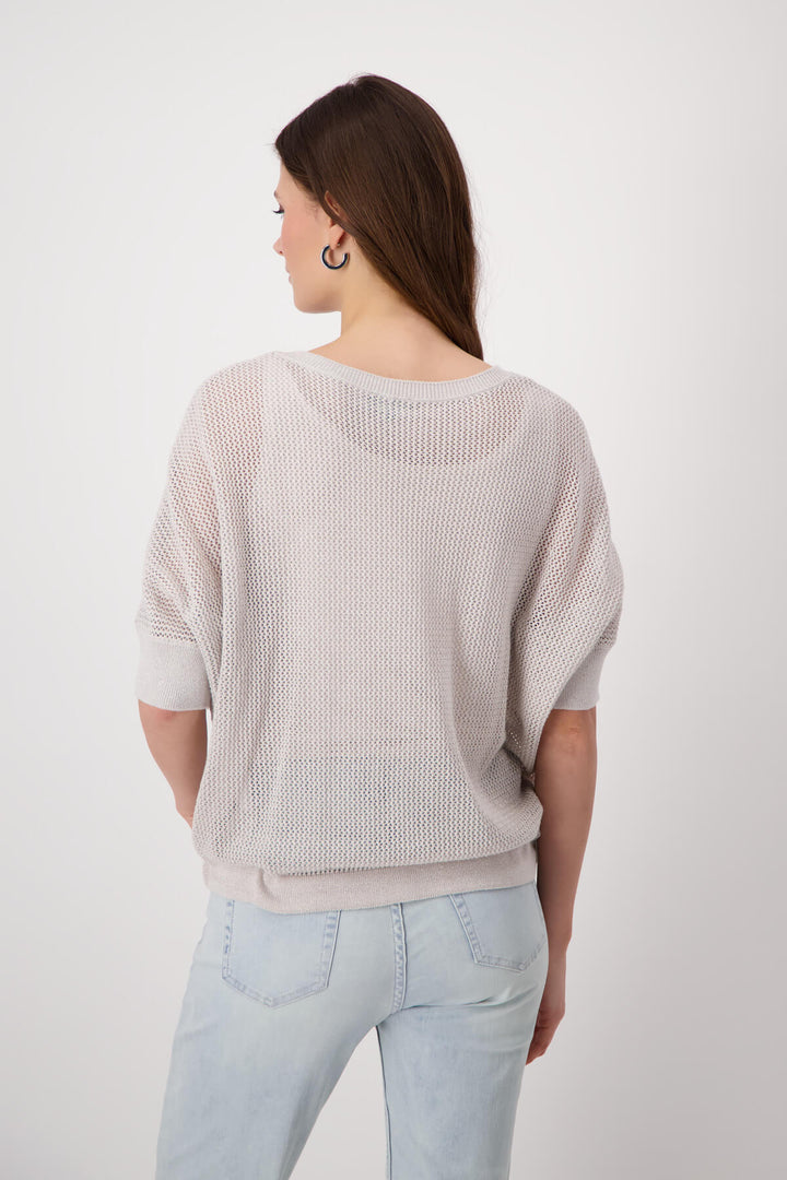 Mesh Knit S/S - Light Sand