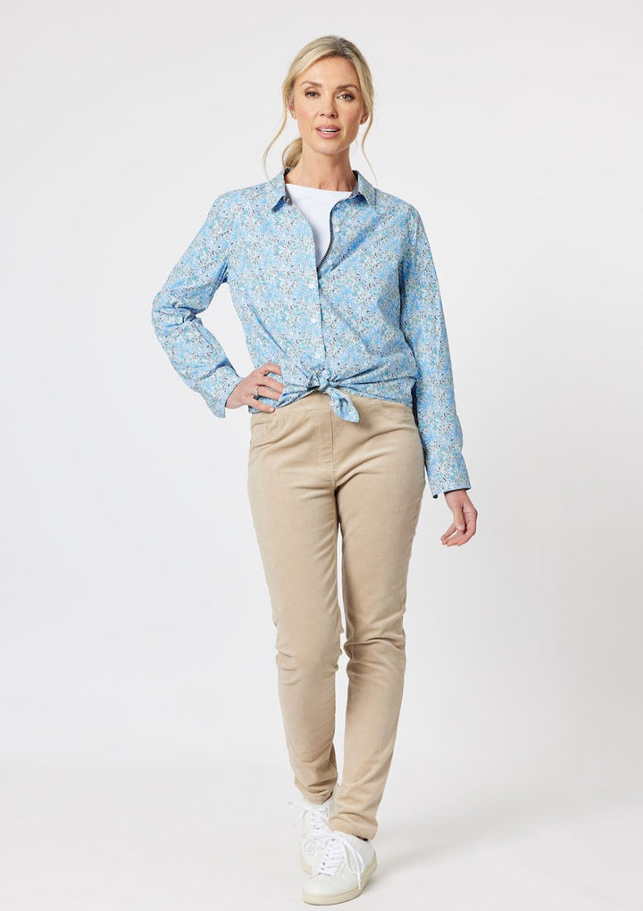 Chelsea Print Shirt - Cornflower