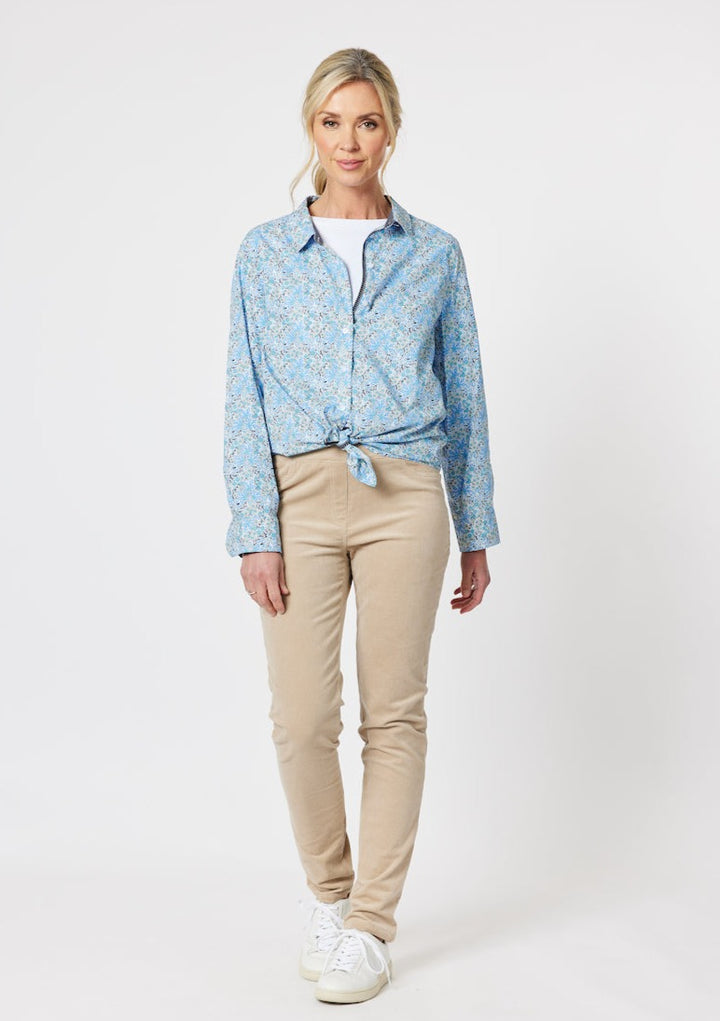 Chelsea Print Shirt - Cornflower