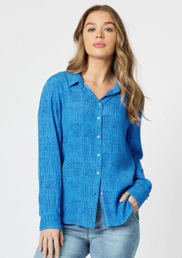 Sally Shirt - Colbalt