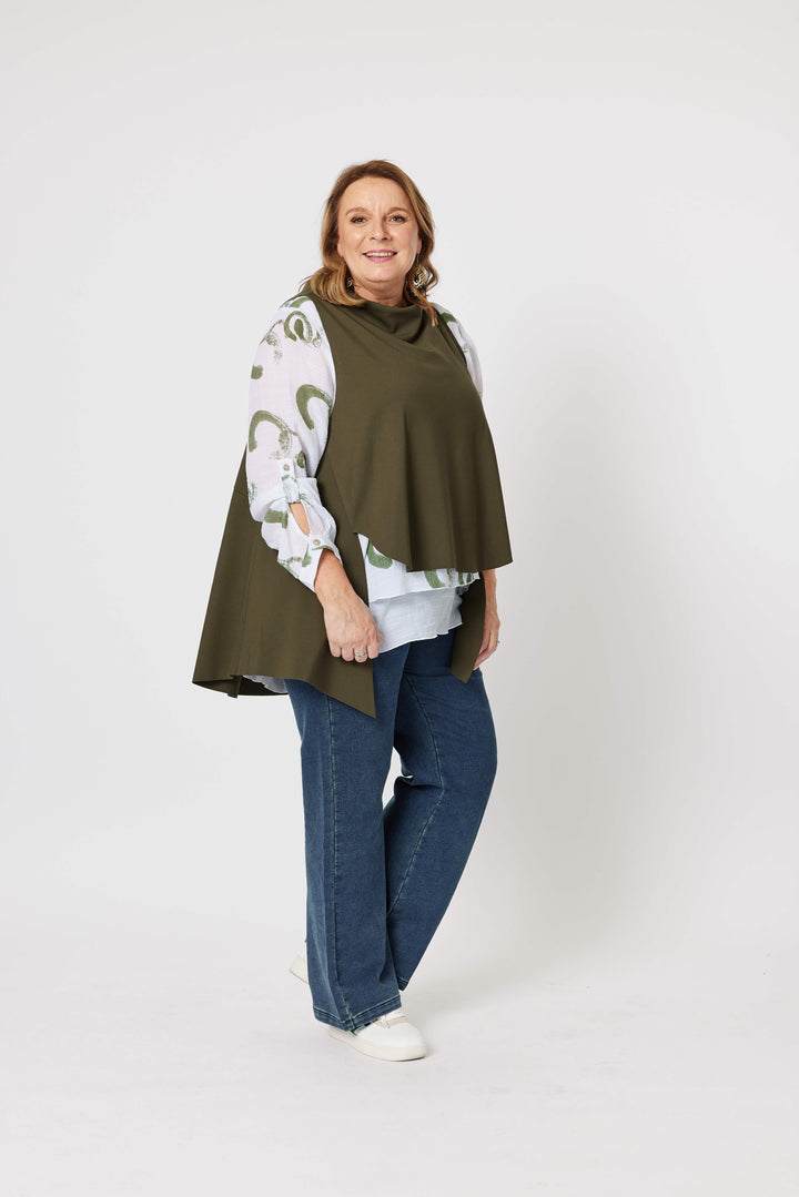 Cameron Layer Top - Moss