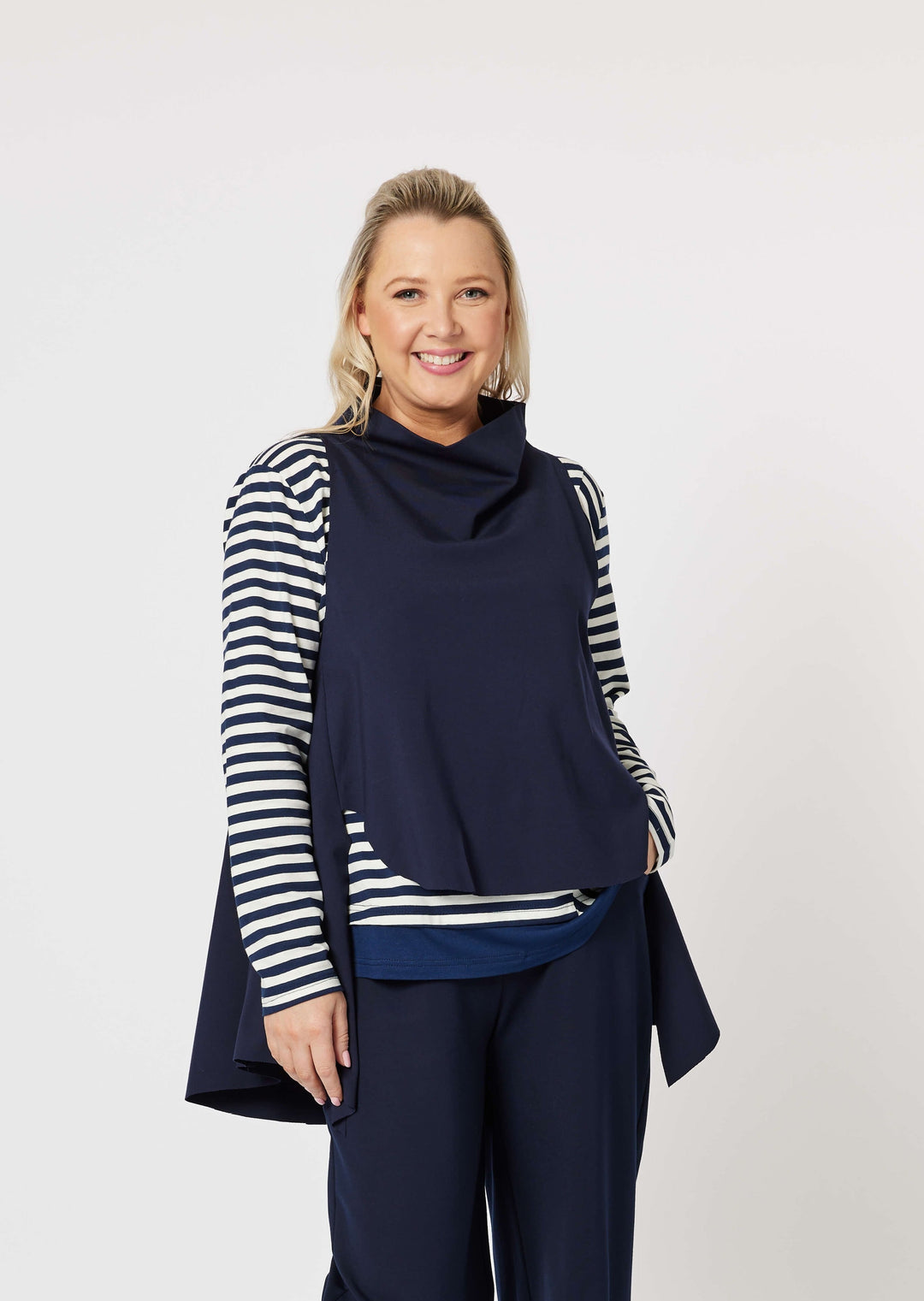 Cameron Layer Top - Navy