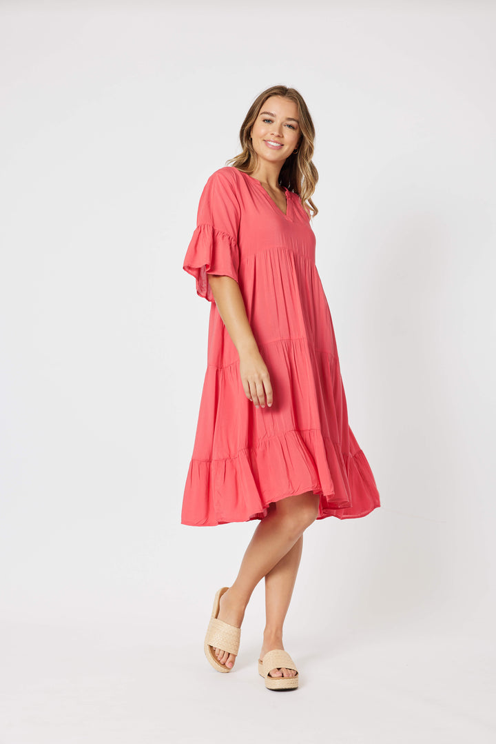 Summer Sun Tiered Swing Dress