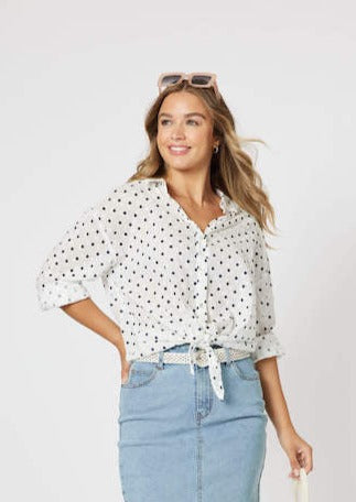 Get Dotty Shirt - Navy Dot