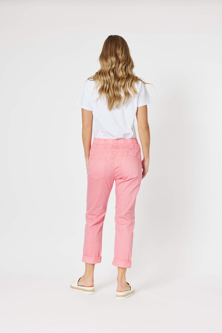 Isabella Cotton Pant - Pink