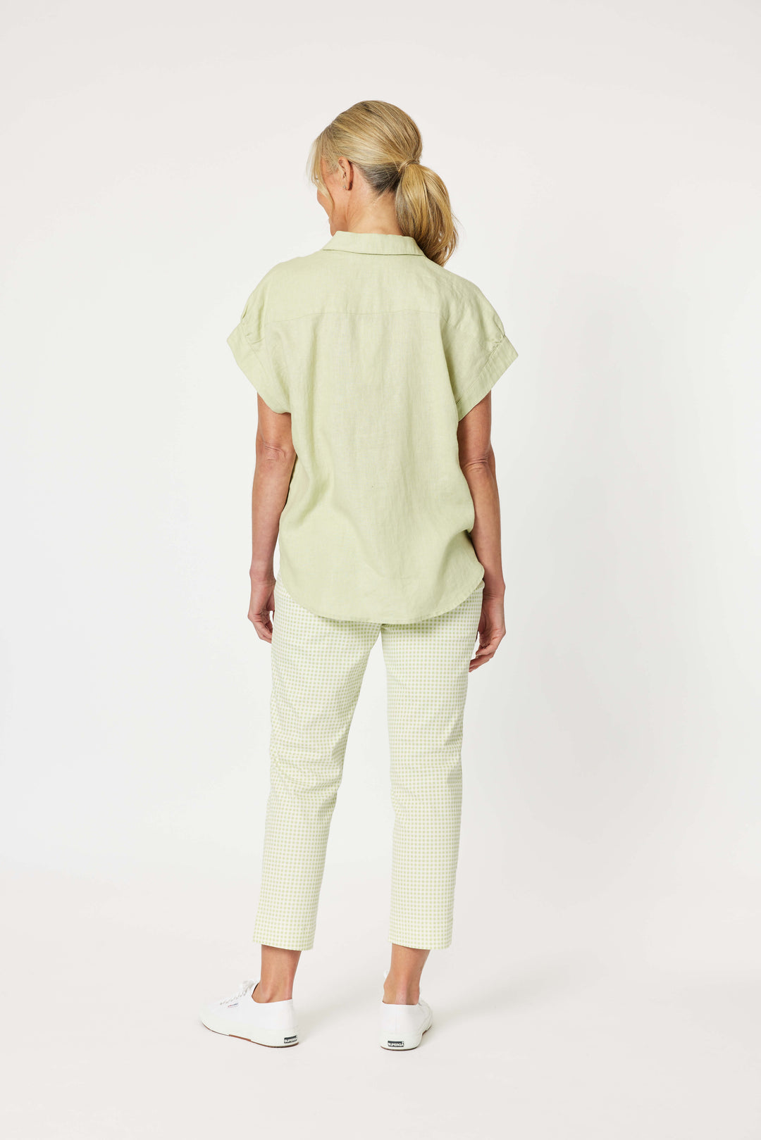 Millie Linen Shirt  - Celery