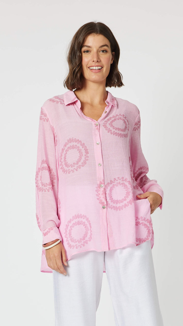 Zig Zag Shirt Pink