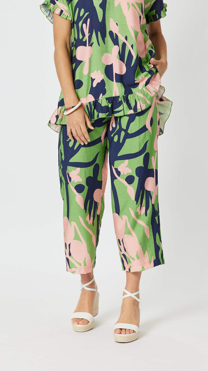 Como Printed Pant - Green