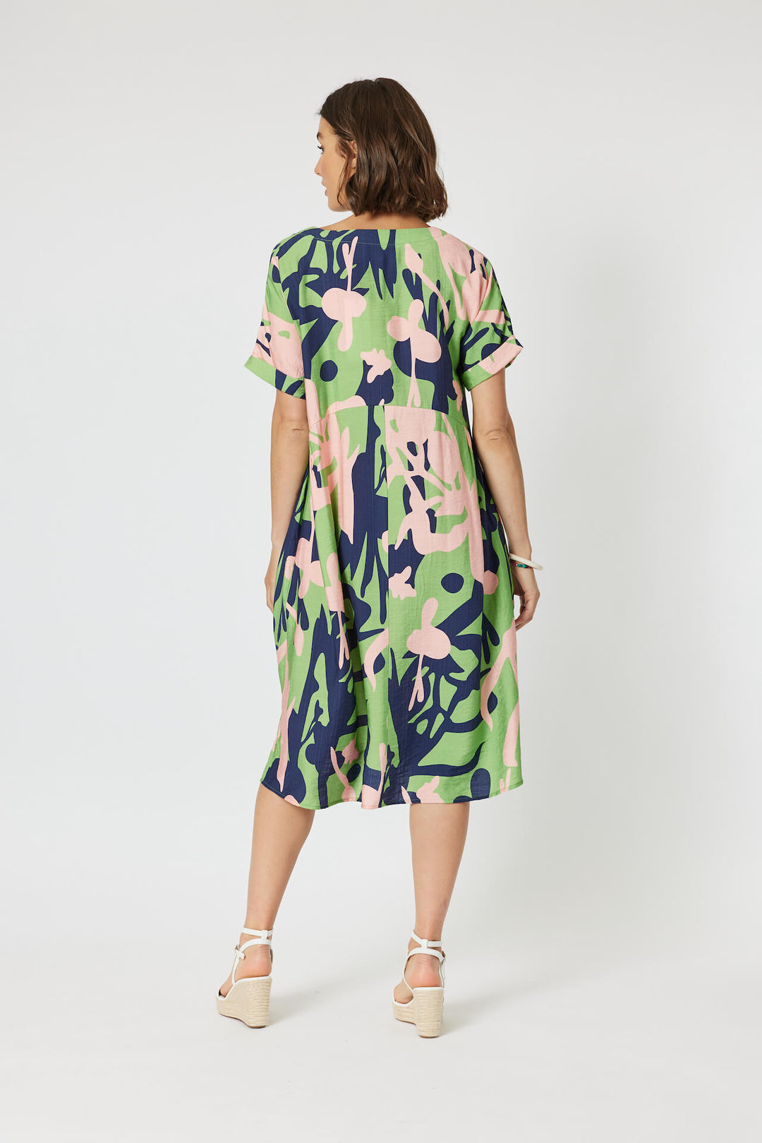 Como Printed Dress - Green