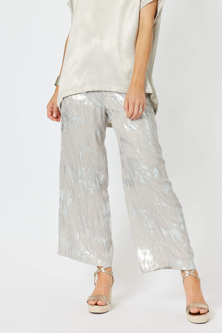 Champagne Foil Pants