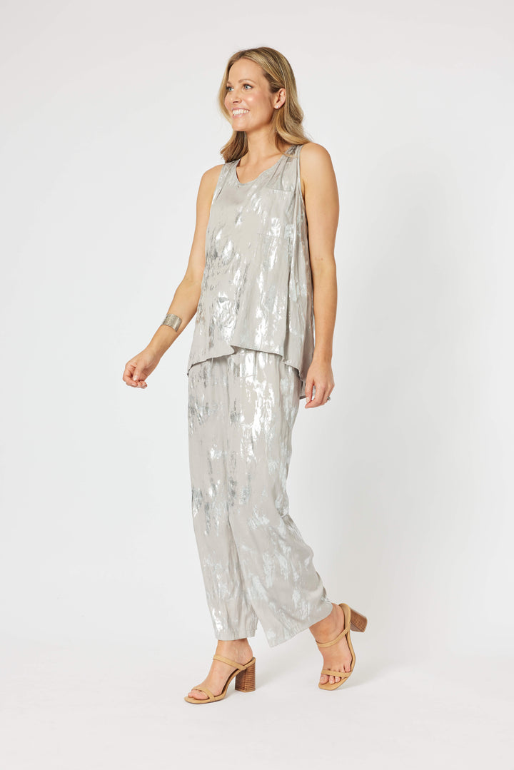 Champagne Foil Pants