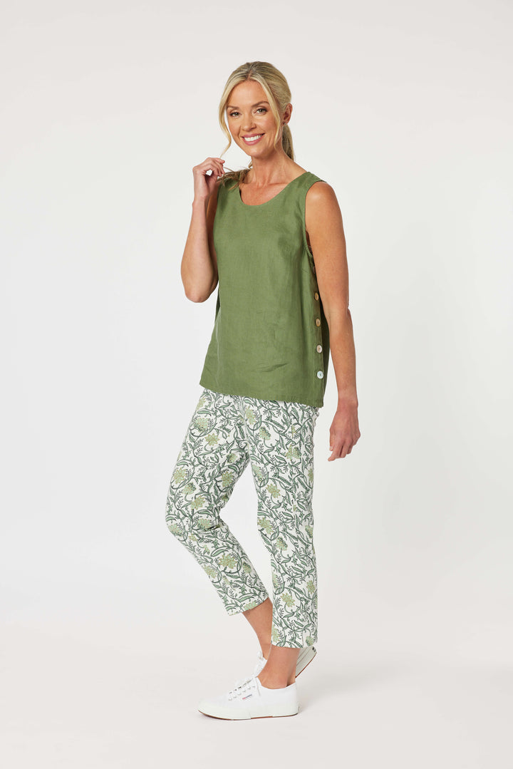 Leaf Print Pant