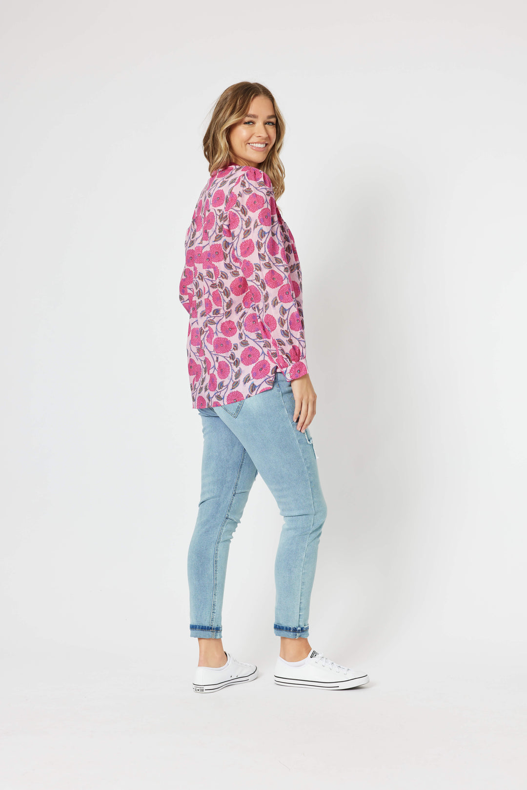 Getaway Blouse - Hot Pink