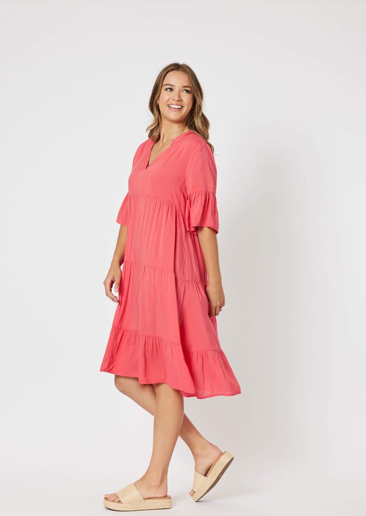 Summer Sun Tiered Swing Dress