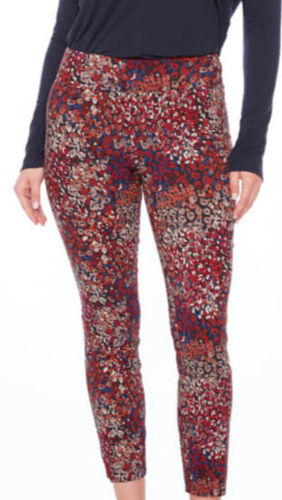 Petal-Slit Techno Ankle 28" Pant - Cranberry