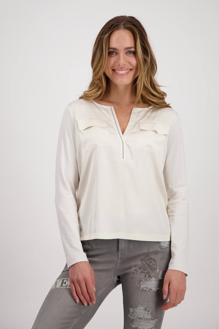 Jersey Blouse - Champagne