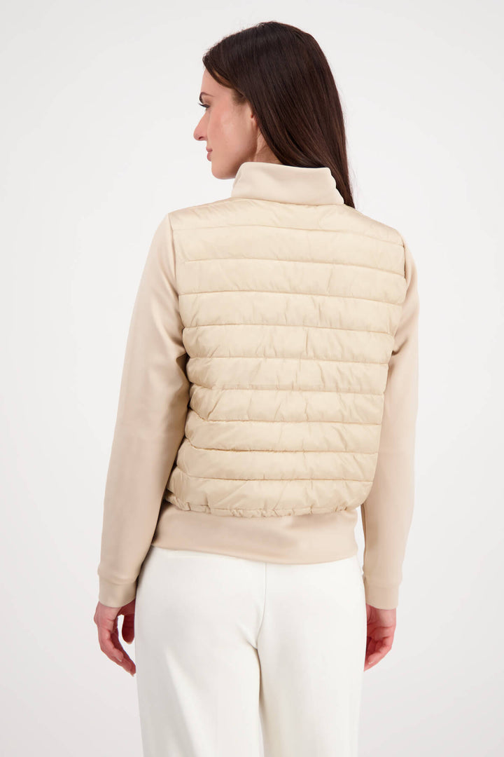 Quilted Neoprene Jacket -Biscuit