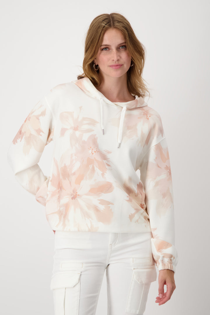 Peach Flower Hood Top