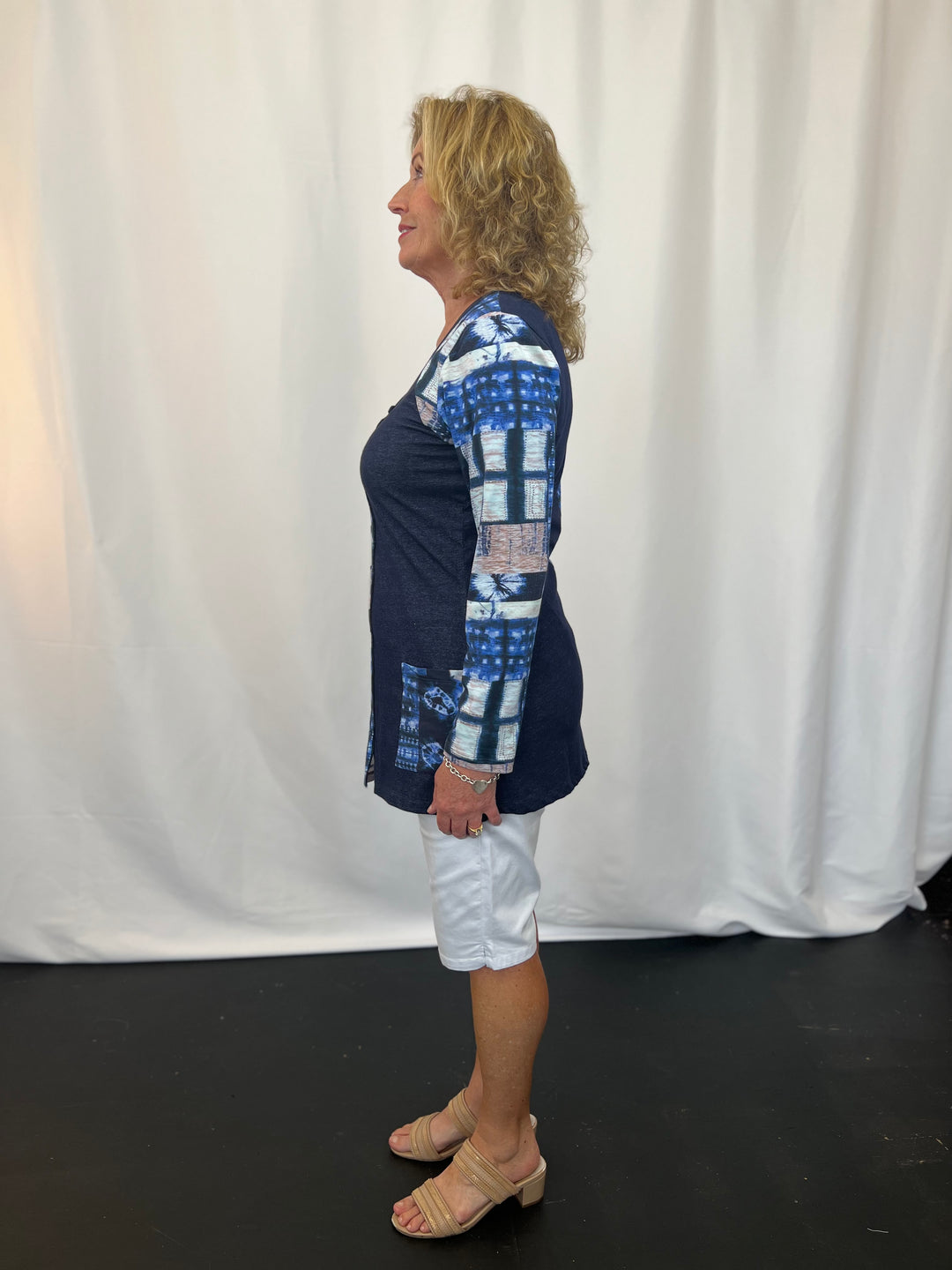 Fumi Tunic - Blue/Grey